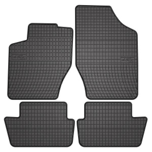 Set 5 covorase auto PEUGEOT 308 SW I (4E_, 4H_) din 2015-2023, cu covoras tunel median, presuri auto din cauciuc, 4x Stickere auto cu PEUGEOT - Img 3