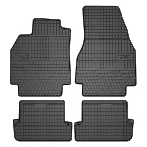 Set 5 covorase auto RENAULT MEGANE II Estate (KM0/1_) din 2003-2012, cu covoras tunel median, presuri auto din cauciuc, 4x Stickere auto cu RENAULT - Img 3