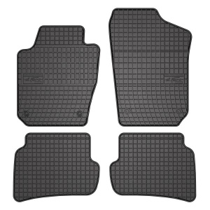 Set 5 covorase auto SEAT IBIZA IV (6J5, 6P1) din 2019-2021, cu covoras tunel median, presuri auto din cauciuc, 4x Stickere auto cu SEAT - Img 3