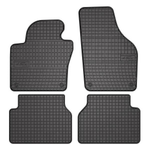 Set 5 covorase auto Volkswagen TIGUAN SUV Van (AD1) din 2012-2015, cu covoras tunel median, presuri auto din cauciuc, 4x Stickere auto cu Volkswagen - Img 3
