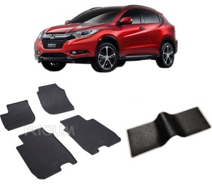 Set 5 covorase HONDA HR-V II din 11.2013-2022, cu covoras tunel median, CAROSERIE SUV, Presuri cauciuc 100%, compatibil cu autoturismul HONDA HR-V II, Rigum - Img 2