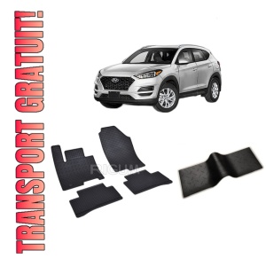 Set 5 covorase HYUNDAI TUCSON MHEV din 12.2020-PREZENT, cu covoras tunel median, CAROSERIE SUV, Presuri cauciuc 100%, compatibil cu autoturismul HYUNDAI TUCSON MHEV, Rigum