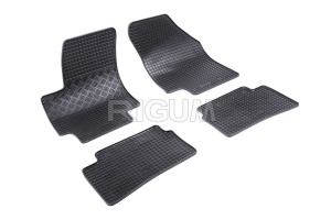 Set 5 covorase KIA RIO II din 2005-2011, cu covoras tunel median, CAROSERIE HATCHBACK, Presuri cauciuc 100%, compatibil cu autoturismul KIA RIO II, Rigum - Img 3