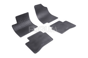 Set 5 covorase KIA RIO III din 08.2011-01.2017, cu covoras tunel median, CAROSERIE HATCHBACK, Presuri cauciuc 100%, compatibil cu autoturismul KIA RIO III, Rigum - Img 3