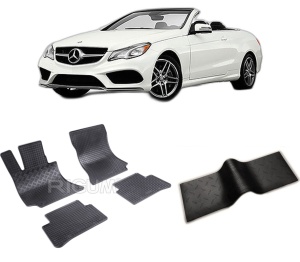 Set 5 covorase MERCEDES E-CLASS W212 din 02.2009-11.2016, cu covoras tunel median, CAROSERIE COUPE, Presuri cauciuc 100%, compatibil cu autoturismul MERCEDES E-CLASS W212, Rigum - Img 2