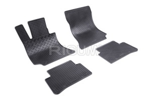 Set 5 covorase MERCEDES E-CLASS W212 din 02.2009-11.2016, cu covoras tunel median, CAROSERIE COUPE, Presuri cauciuc 100%, compatibil cu autoturismul MERCEDES E-CLASS W212, Rigum - Img 3