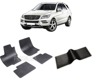 Set 5 covorase MERCEDES ML W166 din 11.2011-05.2015, cu covoras tunel median, CAROSERIE SUV, Presuri cauciuc 100%, compatibil cu autoturismul MERCEDES ML W166, Rigum - Img 2