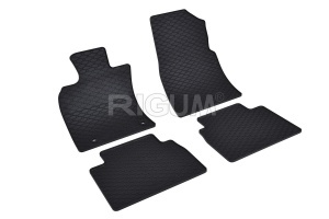 Set 5 covorase MERCEDES X-CLASS CLASA X din 01.2016-PREZENT, cu covoras tunel median, CAROSERIE PICK-UP, Presuri cauciuc 100%, compatibil cu autoturismul MERCEDES X-CLASS CLASA X, Rigum - Img 3