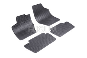 Set 5 covorase PEUGEOT 307 din 2001-2005, cu covoras tunel median, CAROSERIE COMBI, Presuri cauciuc 100%, compatibil cu autoturismul PEUGEOT 307, Rigum - Img 3
