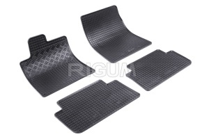 Set 5 covorase PEUGEOT 407 din 2004-12.2010, cu covoras tunel median, CAROSERIE SEDAN, Presuri cauciuc 100%, compatibil cu autoturismul PEUGEOT 407, Rigum - Img 3