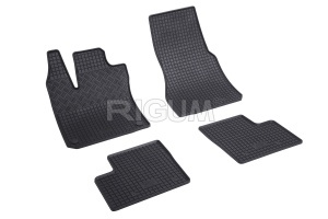 Set 5 covorase RENAULT TWINGO III din 08.2014-PREZENT, cu covoras tunel median, CAROSERIE HATCHBACK, Presuri cauciuc 100%, compatibil cu autoturismul RENAULT TWINGO III, Rigum - Img 3