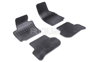 Set 5 covorase SEAT TOLEDO III din 2004-2010, cu covoras tunel median, CAROSERIE HATCHBACK, Presuri cauciuc 100%, compatibil cu autoturismul SEAT TOLEDO III, Rigum - Img 3