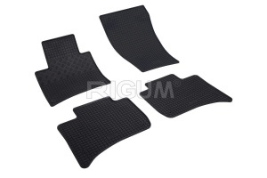 Set 5 covorase VOLKSWAGEN TOUAREG II din 02.2010-03.2018, cu covoras tunel median, CAROSERIE SUV, Presuri cauciuc 100%, compatibil cu autoturismul VOLKSWAGEN TOUAREG II, Rigum - Img 3