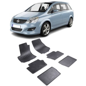 Set 6 covorase Opel Zafira B 7M 2005-2014, din cauciuc 100%, compatibile cu autoturismul OPEL Zafira v4061