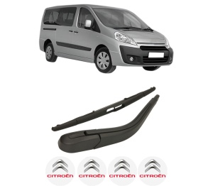 Set brat stergator spate cu lamela pentru CITROEN JUMPY II (VF7) din 2007-2016, pentru spate, din cauciuc siliconat rezistent, 4 stickere auto CITROEN v2430