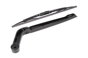 Set brat stergator spate cu lamela pentru LAND ROVER DISCOVERY III (L319) din 2004-2009, pentru spate, din cauciuc siliconat rezistent, 4 stickere auto LAND ROVER v1579