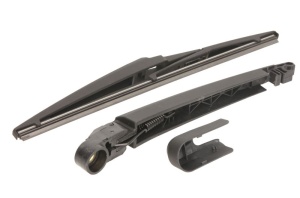 Set brat stergator spate cu lamela pentru MAZDA 5 (CR) din 2005-2010, pentru spate, din cauciuc siliconat rezistent, 4 stickere auto MAZDA v1496
