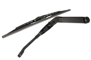 Set brat stergator spate cu lamela pentru NISSAN X-TRAIL I (T30) din 2001-2013, pentru spate, din cauciuc siliconat rezistent, 4 stickere auto NISSAN v1196