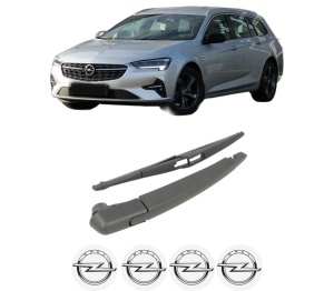 Set brat stergator spate cu lamela pentru OPEL INSIGNIA A Sports Tourer (G09) din 2008-2017, pentru spate, din cauciuc siliconat rezistent, 4 stickere auto OPEL v1019