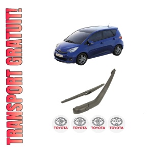 Set brat stergator spate cu lamela pentru TOYOTA VERSO S (_P12_) din 2010-2016, pentru spate, din cauciuc siliconat rezistent, 4 stickere auto TOYOTA