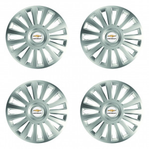 Set Capace Roti Argintiu Lux cu spite late compatibil cu Chevrolet accesorii pentru autoturismul tau - masina v113579