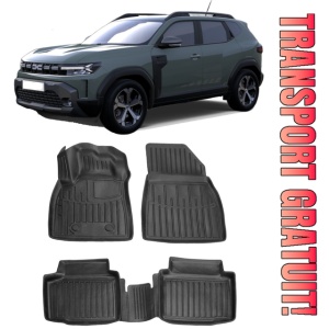 Set covorase auto DACIA DUSTER 2wd 4x2, 2024-2025, tip tavita dedicate pentru Duster model nou