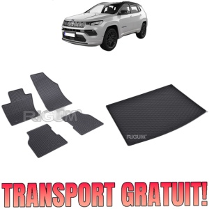 Set Covorase Auto Si Tavita Portbagaj JEEP COMPASS II (MP) 4XE din 07.2020 - 2026, caroserie suv,