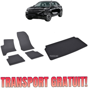 Set Covorase Auto Si Tavita Portbagaj OPEL MOKKA B HYBRID (MHEV) din 2024 - 2026, caroserie suv, PORTBAGAJ INFERIOR SI SUPERIOR