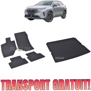 Set Covorase Auto Si Tavita Portbagaj PEUGEOT 3008 MHEV din 2024 - 2026, caroserie suv, PORTBAGAJ INFERIOR SI SUPERIOR