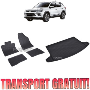 Set Covorase Auto Si Tavita Portbagaj SSANG YONG KORANDO IV din 09.2019 - 2026, caroserie suv, PORTBAGAJ INFERIOR SI SUPERIOR, FARA PORTBAGAJ INTERMEDIAR