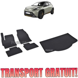 Set Covorase Auto Si Tavita Portbagaj TOYOTA AYGO X din 04.2022 - 2026, caroserie suv, FARA SUBWOOFER