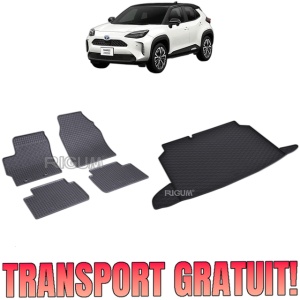 Set Covorase Auto Si Tavita Portbagaj TOYOTA YARIS CROSS din 09.2021 - 2026, caroserie suv, PORTBAGAJ SUPERIOR, FARA PODEA REGLABILA PE INALTIME
