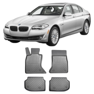 Set covorase BMW SERIA 5 F10, din 03.2010 - 2013, covorase tavita, caroserie SEDAN INAINTE DE FACELIFT, CU X-DRIVE, compatibile cu autoturismul BMW SERIA 5 F10, ARISTAR - Img 2