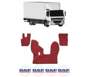 Set covorase Camion Tir DAF CF din 2013-2019, Auto, 4x Stickere auto cu DAF