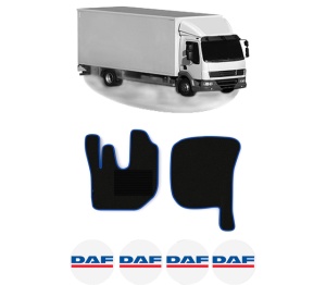 Set covorase Camion Tir DAF LF 45 din 2001-2009, Auto, 4x Stickere auto cu DAF