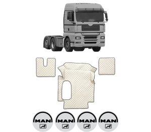 Set covorase Camion Tir MAN TGA din 1999-2012, Auto, 4x Stickere auto cu MAN