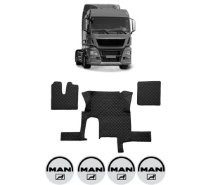 Set covorase Camion Tir MAN TGX I din 2006-2021, Auto, 4x Stickere auto cu MAN