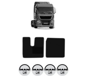 Set covorase Camion Tir MAN TGX I din 2006-2021, Auto, 4x Stickere auto cu MAN