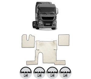 Set covorase Camion Tir MAN TGX I din 2006-2021, Auto, 4x Stickere auto cu MAN