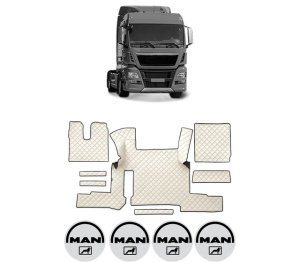 Set covorase Camion Tir MAN TGX I din 2006-2021, Auto, 4x Stickere auto cu MAN