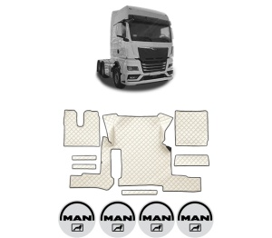 Set covorase Camion Tir MAN TGX II din 2020, Auto, 4x Stickere auto cu MAN