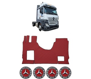 Set covorase Camion Tir MERCEDES-BENZ ACTROS MP4 / MP5 din 2011-2024, Auto, 4x Stickere auto cu MERCEDES-BENZ