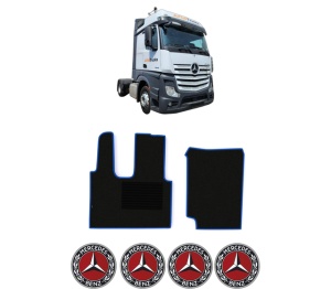 Set covorase Camion Tir MERCEDES-BENZ ACTROS MP4 / MP5 din 2011-2024, Auto, 4x Stickere auto cu MERCEDES-BENZ