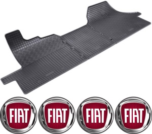 Set covorase Fiat Ducato III Van 2006 - prezent si 4 stickere rotunde Fiat accesorii pentru autoturismul tau - masina v4824