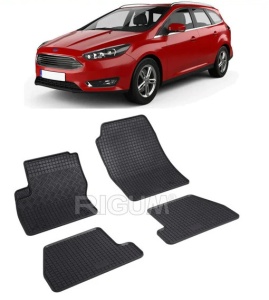 Set covorase Ford Focus III Combi 03.2011 - 08.2018 si 4 stickere rotunde Ford accesorii pentru autoturismul tau - masina v4795