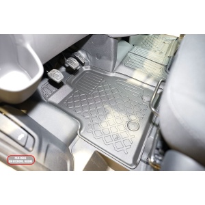 Set covorase FORD TRANsiT CUSTOM, din 01.2013 - 06.2023, covorase tavita, caroserie VAN 2-3 LOCURI, ampatament scurt si lung, cutie manuala, compatibile cu autoturismul FORD TRANSIT CUSTOM, ARISTAR - Img 5