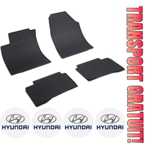 Set covorase Hyundai Ioniq Hybrid Hatchback 10.2016 - 06.2022 si 4 stickere rotunde Hyundai