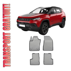 Set covorase JEEP COMPASS PLUG-IN HYBRID, din 2021 - Prezent, covorase tavita, caroserie SUV, compatibile cu autoturismul JEEP COMPASS PLUG-IN HYBRID, ARISTAR