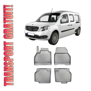 Set covorase MERCEDES CITAN, din 10.2012 - 08.2021, covorase tavita, caroserie VAN 5-7 LOCURI, ampatament L1, fara rand 3, compatibile cu autoturismul MERCEDES CITAN, ARISTAR