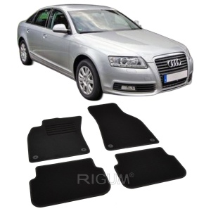 Set covorase mocheta Audi A6 C6 (4F) cu facelift, 2006-2011, din mocheta, compatibile cu autoturismul Audi A6 C6 (4F) cu facelift - Img 2